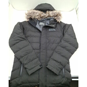 Eddie Bauer Men's Boundary Pass Down Parka, Black Coat, S, NWT